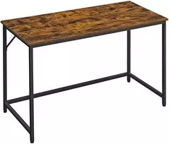 Songmics Rašomasis stalas 120x60x75 cm Rudas ir Juodas plienas