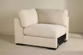 Sofa Venture Design Fotelis Salerno, smėlio spalvos, audinys