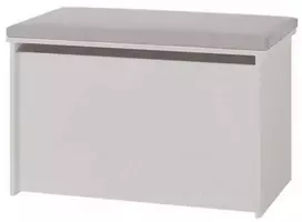 Luco Žaislų dėžė Darija su paminkštinimu Pilka