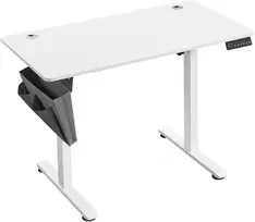 Songmics Stalinio stalo aukštis reguliuojamas 120x60x120 cm, baltas plienas