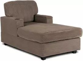 NEO smėlio spalvos apmušta moderni sofa-lovos fotelis