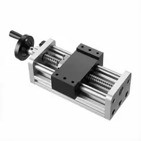 CNC linijinis pavaros mechanizmas, 100 mm eiga, rutulinio sraigto aukšto tikslumo kreipiančioji X Y Z ašims, dvigubos optinės ašies guolinis blokas, linijinis modulis