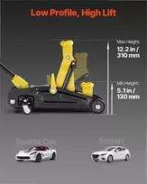 Žemo profilio hidraulinis domkratas 1.5 tonos automobilių priežiūrai, plieno domkratas su ratukais, greito kėlimo siurblys, hidraulinis keltuvas, automobilių keltuvas, 1.5 tonos domkratas, garažo įranga