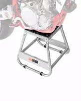 Krosinio motociklo stovas priežiūrai ir laikymui, tvirto plieno 500 kg galia, universali neslystanti platforma, motociklų remonto keltuvas, bekelės motociklų stovas, serviso įranga