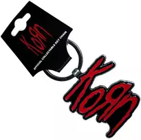 Rock Raktų Pakabukas Korn Raudona Logo