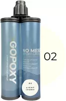 GoPoxy Epoxy 02 - Light Ivory dvikomponentis plytelių tarpų glaistas 400 ml kartridžas