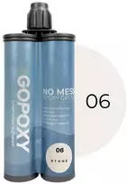 GoPoxy Epoxy 06 - Stone dvikomponentis plytelių tarpų glaistas 400 ml kartridžas