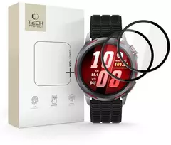 Tech-Protect Glass Flex+ 2 vnt. Hybrid Glass for Huawei Watch GT Runner 2 - Juodas
