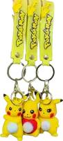 Šviečiantis Raktų pakabukas Pikachu, geltonas 3vnt