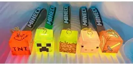Šviečiantis led Raktų Pakabukas Minecraft