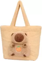 Smėlio pliušinis shopper krepšys Kapibara