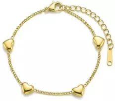 Victoria Walls Auksuota apyrankė su širdelėmis Vaelisse Gold VWB260689G