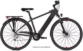 Elektrinis dviratis Tabou Kinetic UP ECO anthracite-red-18" (Dydis: 18")