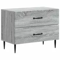 Šalia lovos spintelė Pilka sonoma ąžuolo 62 x 34,5 x 47,5 cm