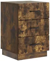 Šalia lovos spintelė Dūminio ąžuolo 43 x 41 x 63,5 cm