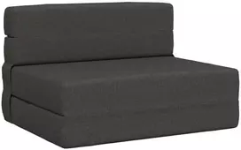 Sofa Sulankstomas Sofos Lova Tamsiai pilka 70 x 80 x 60 cm Audinys
