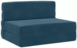 Sofa Sulankstomas Sofos Lova Mėlyna 100 x 80 x 60 cm Audinys
