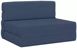 Sofa Sulankstomas Sofos Lova Mėlyna 100 x 80 x 60 cm Audinys