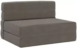 Sofa Sulankstomas Sofos Lova Šviesiai pilka 100 x 80 x 60 cm Audinys