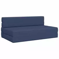 Sofa Sulankstomas Sofos Lova Mėlyna 152 x 86,5 x 60 cm Audinys