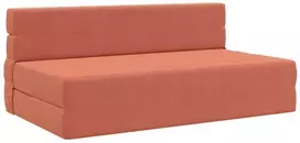 Sofa Sulankstomas Sofos Lova Raudona oranžinė 152 x 86,5 x 60 cm