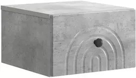 Sieninis naktinis staliukas Betono pilka 33 x 34,5 x 20 cm