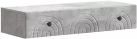 Sieninis šoninis staliukas Betono pilka 87,5 x 34,5 x 17 cm