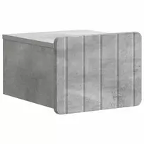 Sieninis naktinis staliukas Betono pilka 33 x 34,5 x 24 cm