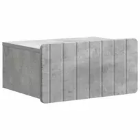 Sieninis naktinis staliukas Betono pilka 49 x 34,5 x 24 cm
