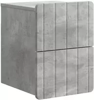 Sieninis naktinis staliukas Betono pilka 33 x 34,5 x 43 cm
