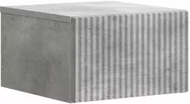 Sieninis naktinis staliukas Betono pilka 33 x 34,5 x 20 cm