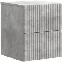 Sieninis naktinis staliukas Betono pilka 33 x 34,5 x 40 cm