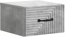 Sieninis naktinis staliukas Betono pilka 34,5 x 33 x 20 cm
