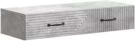 Sieninis šoninis staliukas Betono pilka 87,5 x 34,5 x 17 cm