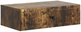 Sieninis šoninis staliukas Dūminio ąžuolo 59 x 34,5 x 17 cm