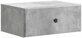 Sieninis naktinis staliukas Betono pilka 49 x 34,5 x 20 cm