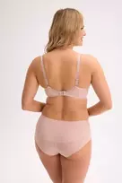 Liemenėlė rožinė su siuvinėtu tiuliu kasdienai Wendy 1331