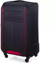 Solier Luggage Medžiaginis kelioninis lagaminas XL Solier STL1311 juodas-red