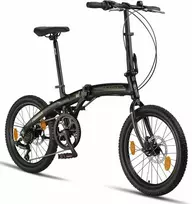 Licorne Bike sulankstomas dviratis, 20" ratai, aliuminis, 7 pavaros, diskiniai stabdžiai, Phoenix Cross 2d
