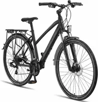 Licorne Bike hibridinis dviratis, 28 colių, aliuminio rėmas, diskiniai stabdžiai, 21 pavara