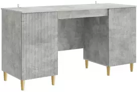 Stalas Betono pilka 142,5 x 50 x 75 cm Apdirbta mediena