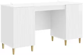 Stalas Itin blizgi balta 142,5 x 50 x 75 cm Apdirbta mediena