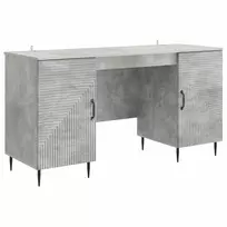 Stalas Betono pilka 142,5 x 50 x 75 cm Apdirbta mediena