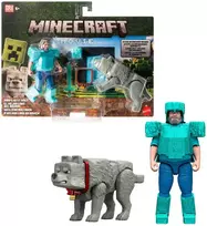 Mattel MINECRAFT Steve i wilk 2pak figurek JFR71 /4