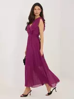 Tamsiai violetinė vasarinė suknelė