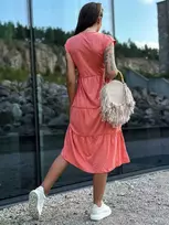 Suknelė koralų spalvos