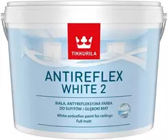 Lubų dažai TIKKURILA ANTI REFLEX Baltas 2, visiškai matiniai, baltos sp., 3 l
