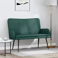 Dvitaškė sofa Tamsiai žalia 115 x 61 x 87 cm Audinys