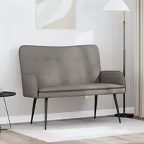 Dvitaškė sofa Taupe 115 x 61 x 87 cm Audinys