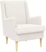Fotelis Krėslas Kreminė Bouclé